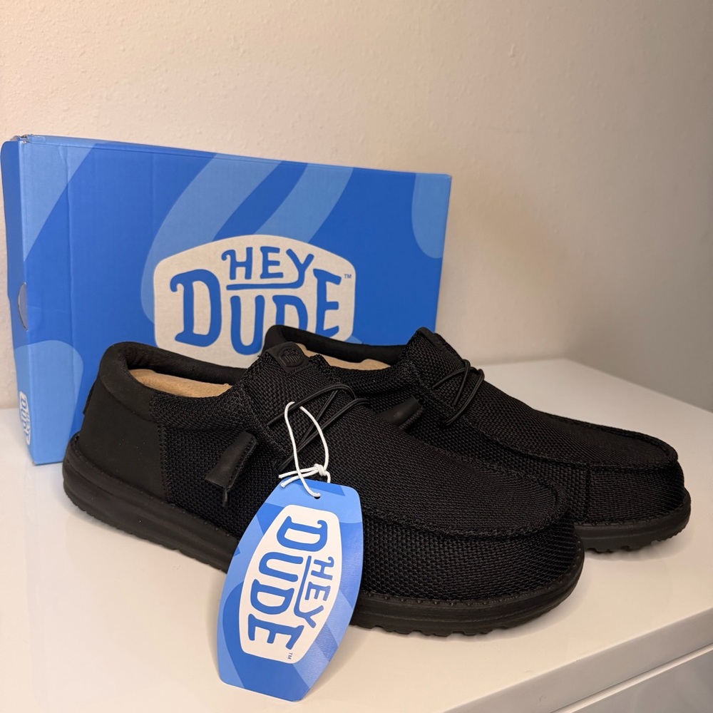 Hey Dude Men's Black Loafers - Picture 9 of 10